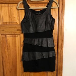 Blaque Label Leather Dress